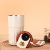 Portable Cups Temperature Display OEM ODM Logo Insulated Stainless Steel Thermos Vacuum Tumbler Coffee Smart Water Cup Mug