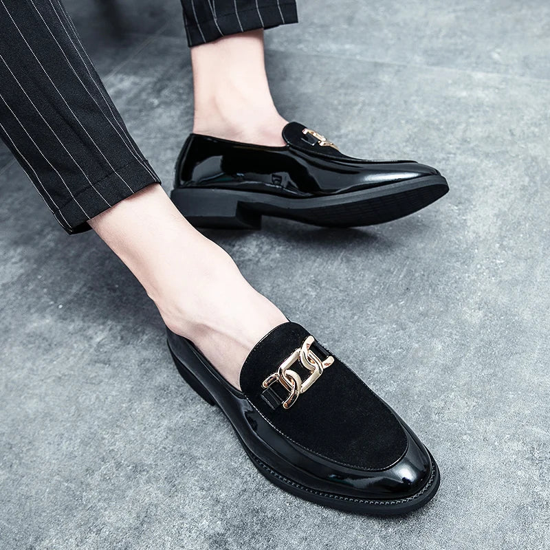 Size 37-44 Faux Suede Durable Fashion Design Lightweight Summer Casual Men Wedding Dress Shoes