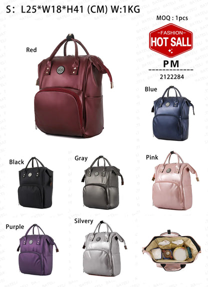 Fashion Multifunctional Mommy Bag Waterproof Thermal Insulation Large-capacity Lightweight and Portable Backbag