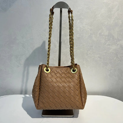Women Bucket Hobo Bags Lady Underarm Shoulder Bag Crossbody Purse Genuine Leather Top-Handle Tote Handbag