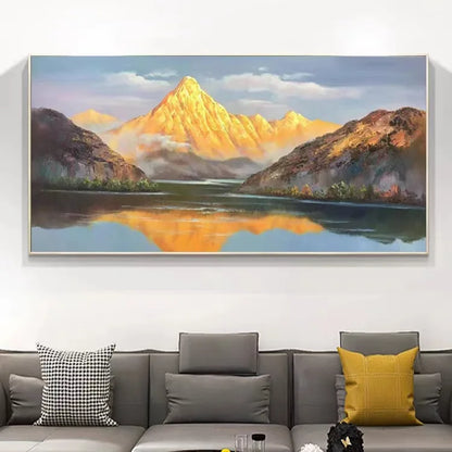 European Style Hand Painted Landscape Custom Oil Painting Canvas Wall Art for Home Decor