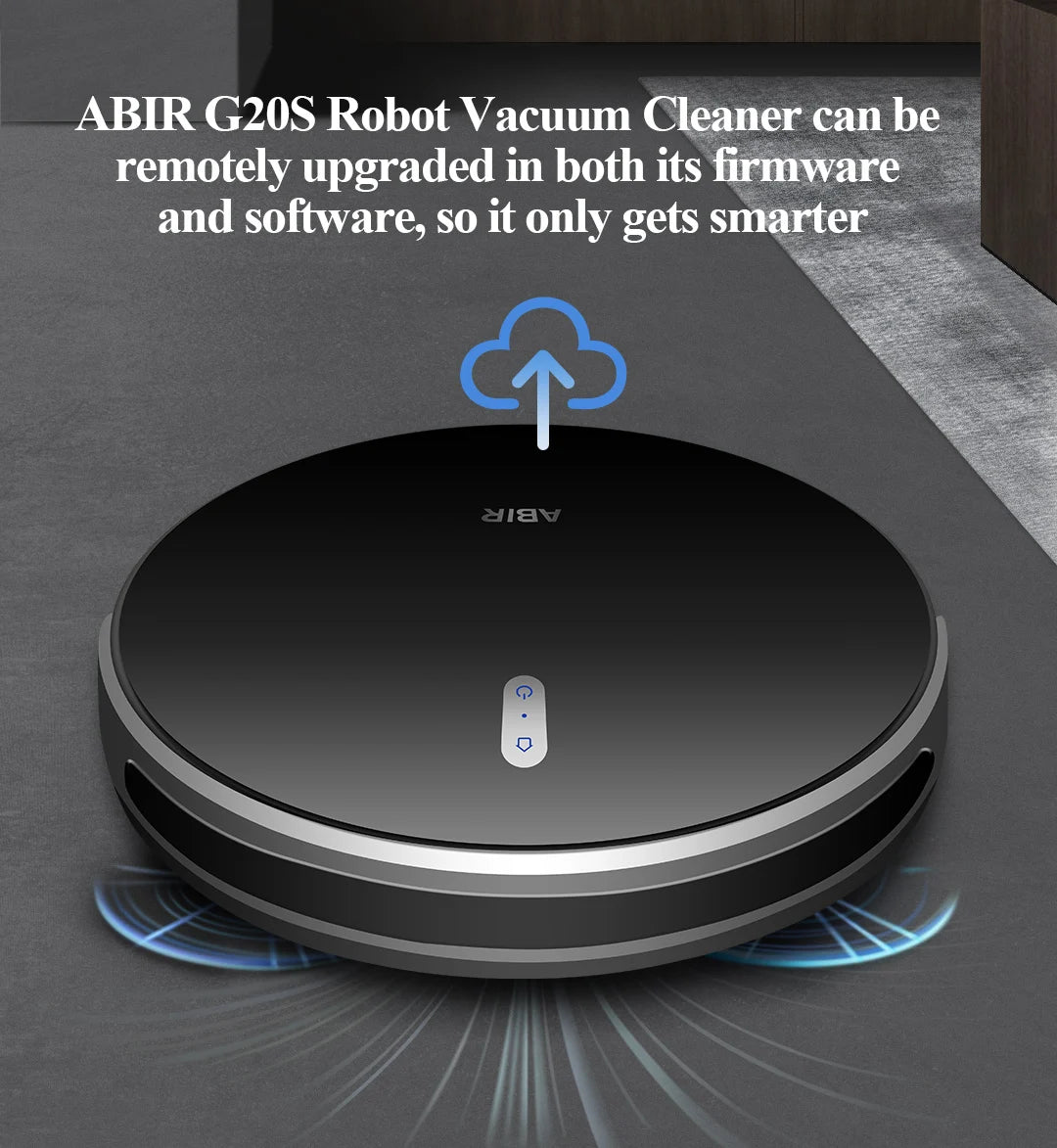 Robot Vacuum Cleaner G20S, 6000Pa Suction,Remote Upgrade, 2 in1 Wet Dry Mop, Wifi App, Smart Vaccum Auto Floor Washing for Home,