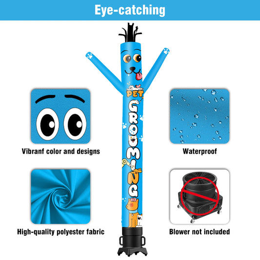 Pet Grooming Theme Inflatable Weird Wave Dancer TubeMan Outdoor Advertising Promotional Digital Air Dancer