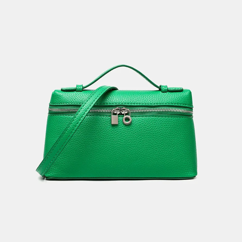 Factory Outlet 2025 New LP Bag L19 Lunch Box Single Zipper PU Small Shoulder Crossbody Portable Simple Fashion Gigi Same Style