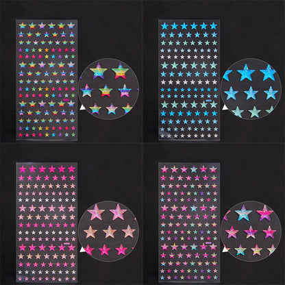 Glitter Magic Crystal Love Star Sticker 3D Shiny Gem Three-Dimensional Sticker Phone Notebook Diary DIY Gift Decoration For Girl