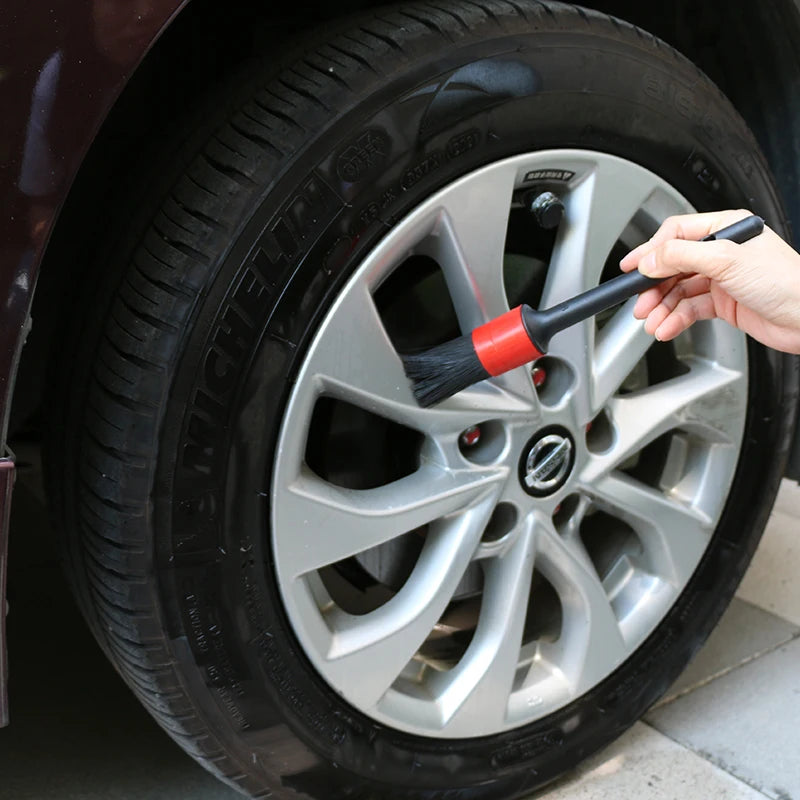 High Quality 5pcs Plastic Car Detailing Brush Kit Wholesale Set for Car Cleaning Air Conditioner Outlet Premium Car Wash Brushes