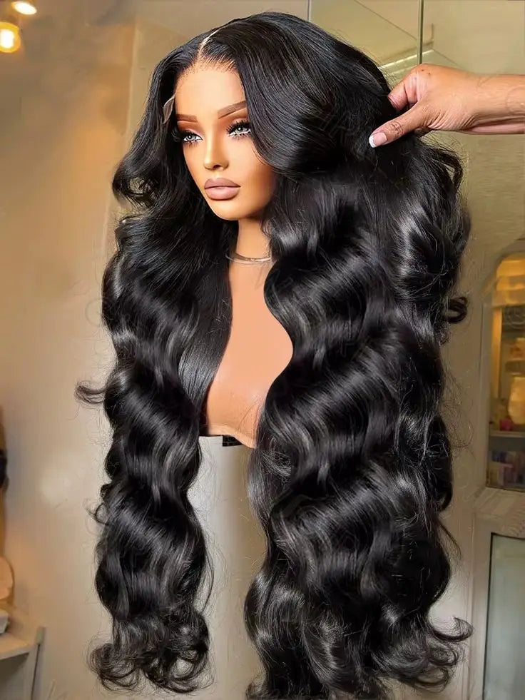 Pre Pluck Raw Cuticle Aligned Indian Hair Wig Glueless Bone Straight HD Lace Wig Bleached Knots Lace Front Human Hair Wigs