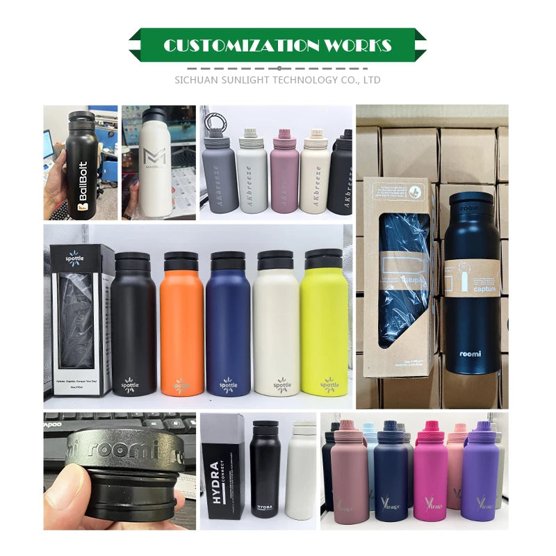 Magsafe Gym Bottle 750ml Sport Drink Bottle 24oz Double Wall Tumbler Stainless Steel Thermos Water Bottle with Magnetic Lid