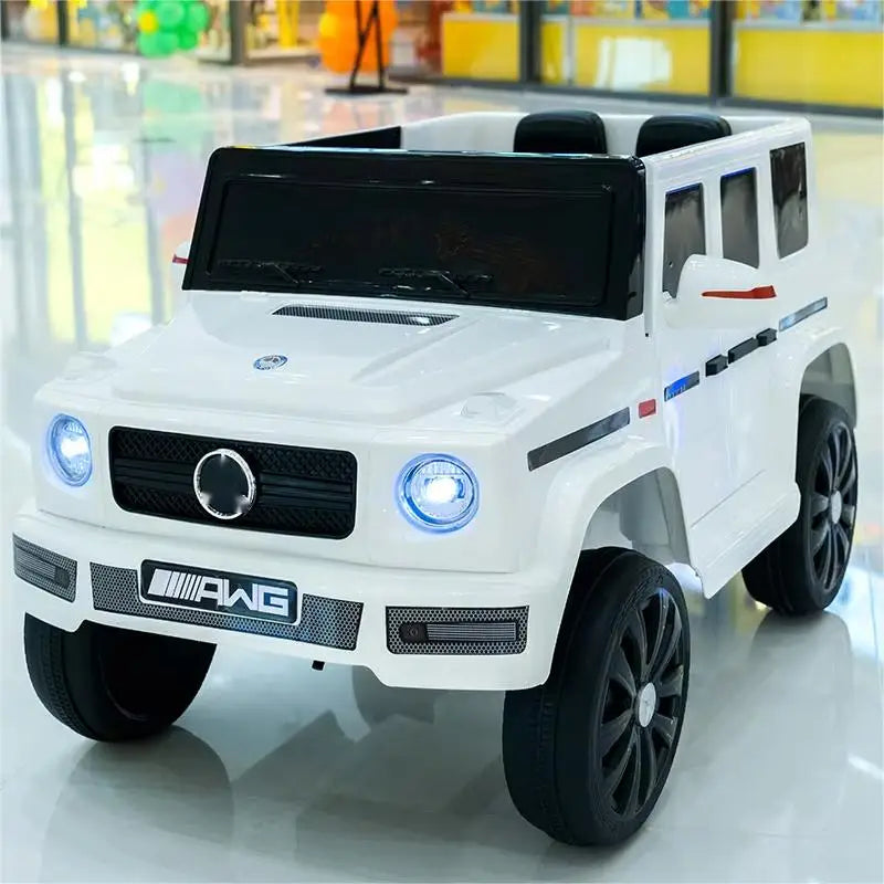 12V 10A Four Drive Electric Car Toy for Kids Remote Control Off-Road Baby Ride Plastic Vehicle for Outdoor Usage EVA Wheels New