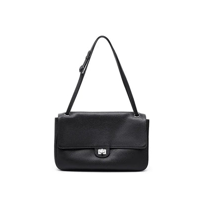 New Trending Top Grain Cowhide Leather Women's Maxi Flap Totes Shoulder Bags Ladies Crossbody Bags Fashion Classic Messenger Bag