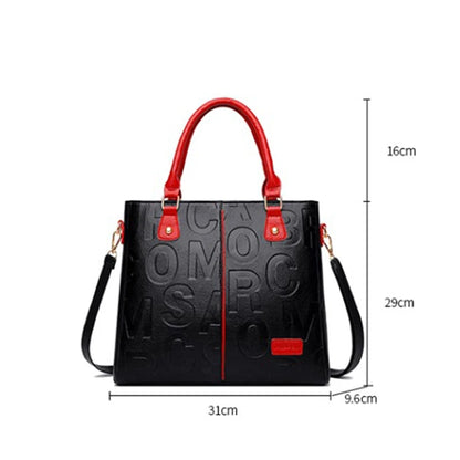 PU Leather Casual Crossbody Bags for Women Ladies Luxury Designer Tote Handbag Female Large Capacity Travel Shoulder Bag Sac