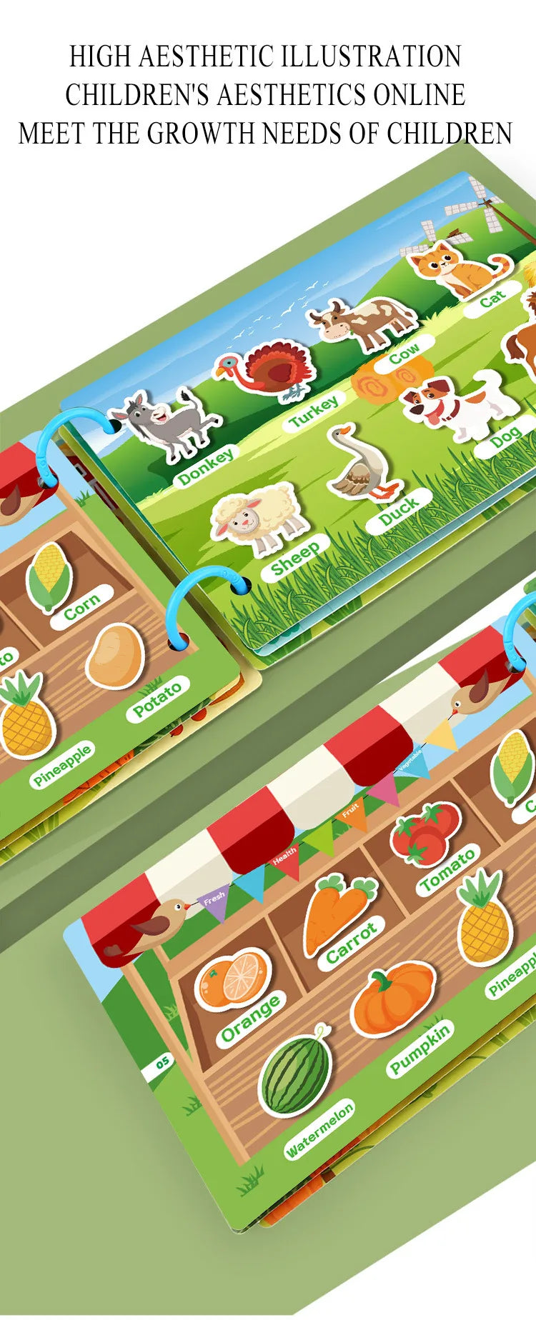 Montessori Educational Toys Preschool Kindergarten Learning Busy Book Sticker Activities for Kids Picture Books XH XHCP-241105