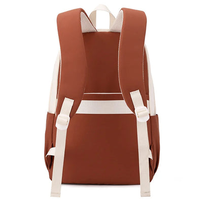 Most Popular High School Student Backpack Fashionable Waterproof Nylon Lining Simple Design Book Bags for Teens