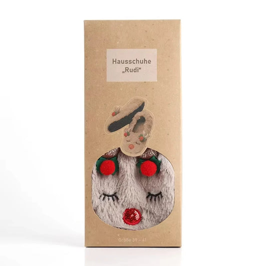 BespritGift High-end Christmas Holiday Slipper Novelty Gift Set Custom for Xmas Giveaway & Personal Home Use
