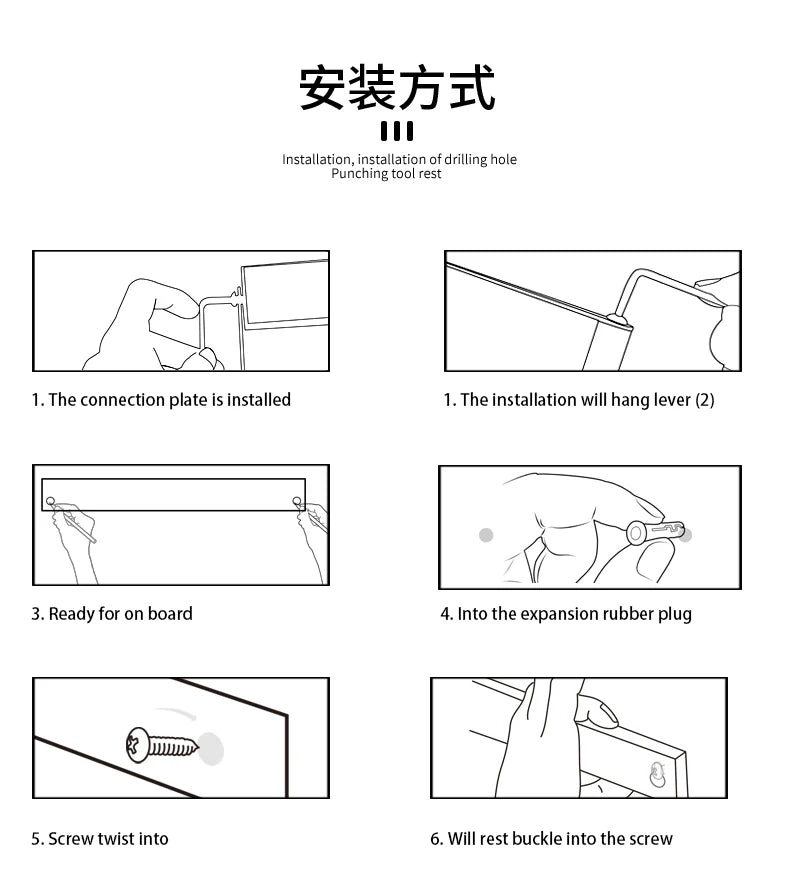 Knife Holder Rack  Wall Mounted Strength Holder Magnet Knife Magnetic Holder with Hooks for Kitchen