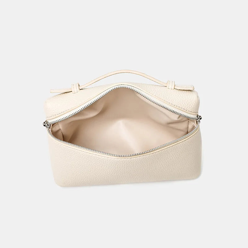Factory Outlet 2025 New LP Bag L19 Lunch Box Single Zipper PU Small Shoulder Crossbody Portable Simple Fashion Gigi Same Style