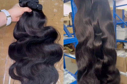 Natural Raw Human Hair Bundles Wholesale Vendor Cambodian Virgin Cuticle Aligned Hair Body Wave Cambodian Raw Hair