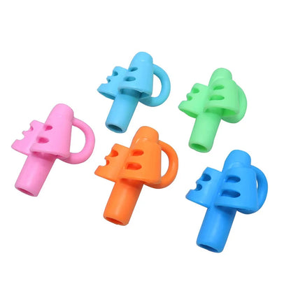 1/3pcs Children Writing Pencil Pan Holder Kids Learning Practise Silicone Pen Aid Grip Posture Correction Device for Students