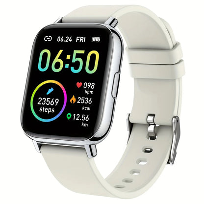 1.69" Touch Screen Smartwatch, a Fitness Tracker Featuring a Sleep Monitor and Step Counter,Supports 10 Sports Modes for Running