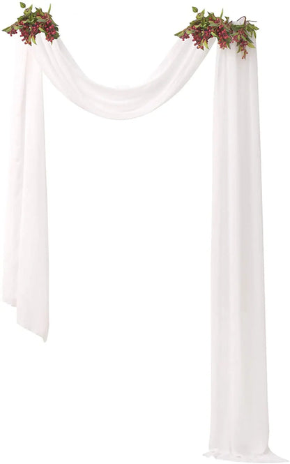 70X500cm Rust Chiffon Wedding Arch Draping Fabric Terracotta Solid Drapery Ceremony Reception Backdrop Curtain Party Swag Decor