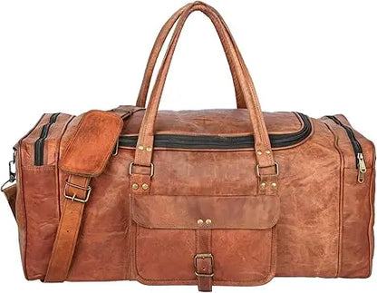 Luxury Zipper Duffle Bag Custom Pattern Genuine Leather for Men Women Business Outdoor Travel Designer Duffel Bag