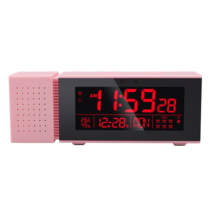 Multifunctional Digital Desktop Clock Display Day Date Time Week Temperature & Humidity with Snooze & FM Radio Function