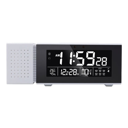 Multifunctional Digital Desktop Clock Display Day Date Time Week Temperature & Humidity with Snooze & FM Radio Function