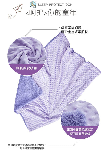 Wholesale 30X40inch Polyester Minky Dot Baby Blanket for Baby Sublimation Fleece Blanket  Minky Dot Baby Blanket