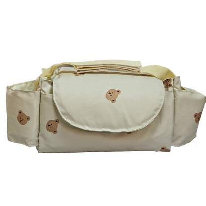 Universal Mommy Diaper Bag with Non-Slip Stroller Storage Box and Cup Holder Baby Stroller Storage Bag