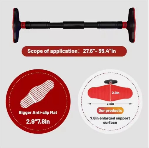 Horizontal bar on the Door Domestic Indoor Pull-ups, Wall Punching-free Hanging bar Door Frame, Sports and Fitness Equipment