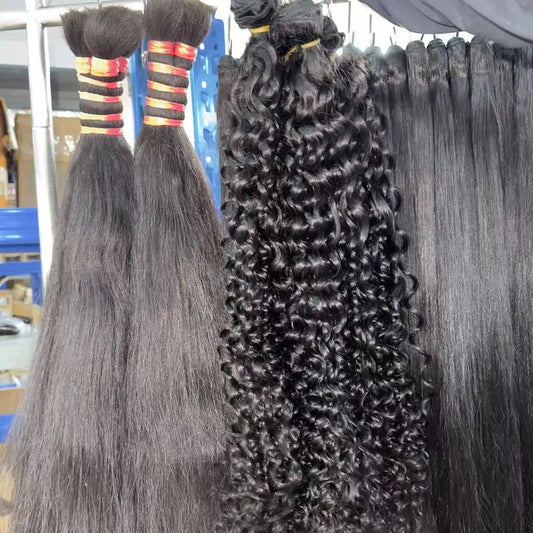 Top Quality Raw Human Hair Extension Cambodian Wavy Burmese Curly Hair Vendor