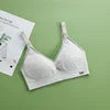 Wholesale LOGO Custom Modal Heart Pattern Front Open Comfort No Steel Ring Maternity Nursing Bra for Women