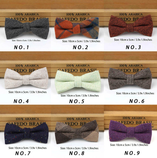 Children Wool Bow Tie Baby Boys Butterfly Skinny Bowtie Single Layer Child Bowties Gravatas Borboleta Collar Kids Ties