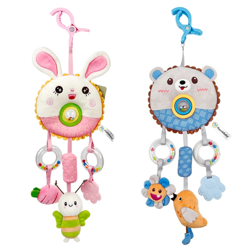 Baby Rotating Bead Wind Chime Cartoon Animal Bell Lathe with EN71, CPC, GG6675 Certification M044