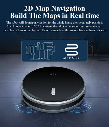 Robot Vacuum Cleaner G20S, 6000Pa Suction,Remote Upgrade, 2 in1 Wet Dry Mop, Wifi App, Smart Vaccum Auto Floor Washing for Home,