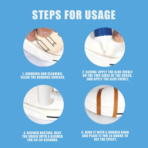 Jue-Fish Strong Repair Shoe Soles Multi-Purpose Glue Adhesive Sports Shoes Waterproof
