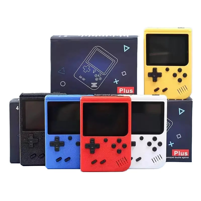 New 400 Classic Retro Color Screen Handheld Game Console Mini Player with TV Connectivity & Two Players Support
