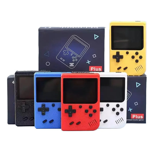 New 400 Classic Retro Color Screen Handheld Game Console Mini Player with TV Connectivity & Two Players Support