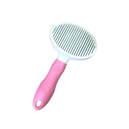 Hot Selling Self-Cleaning Pet Comb Stainless Steel and Plastic for Dogs and Cats Flea Comb From Suzhou