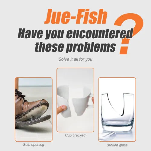 Jue-Fish Multi-Functional Ceramic Waterproof Transparent (50g) Quick-Drying Adhesive For Glass And Wood