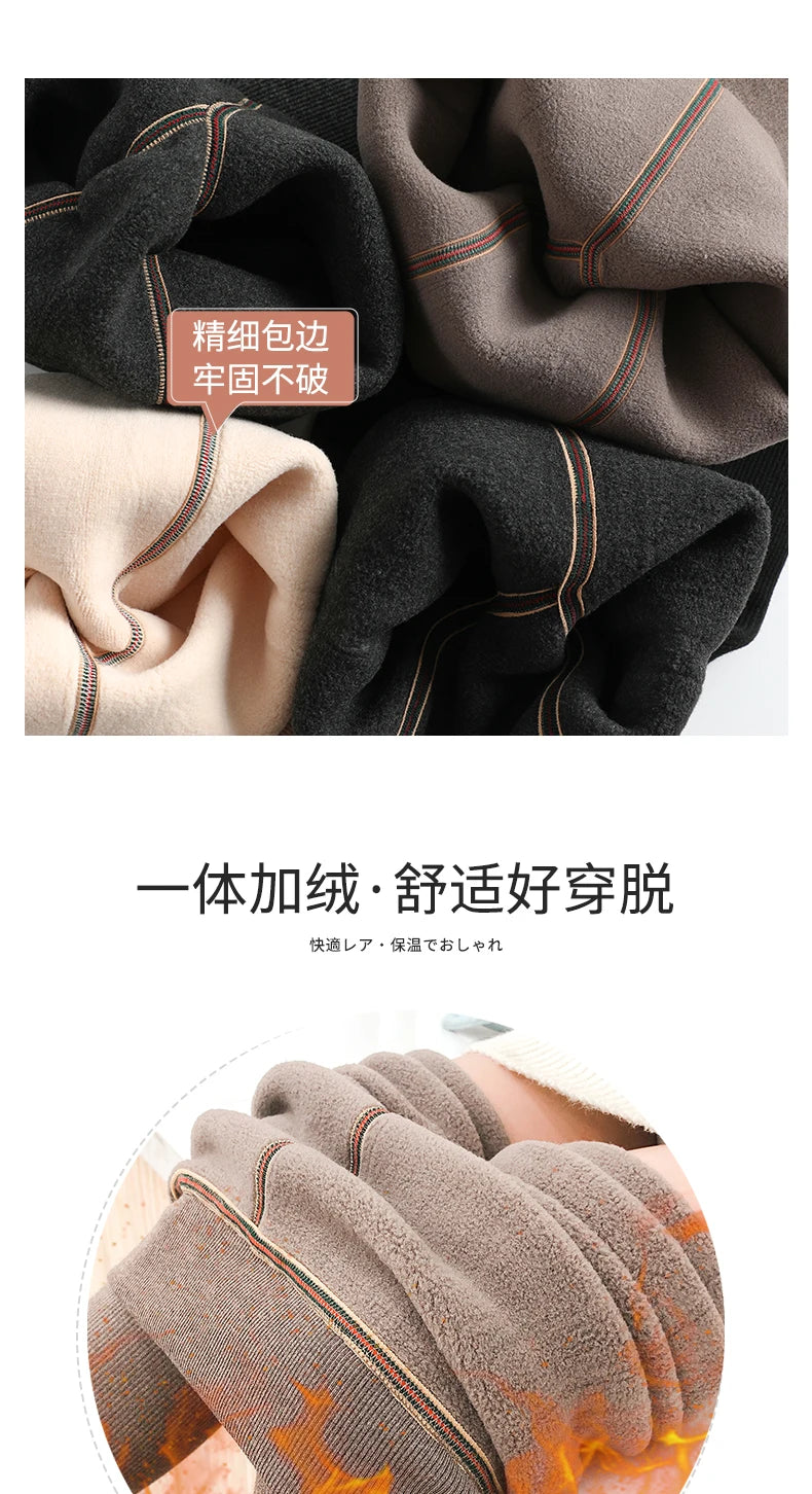 Girls winter plus velvet extra thick pantyhose child strips warm pants Polar Fleece Lining kids baby leggings cotton stockings