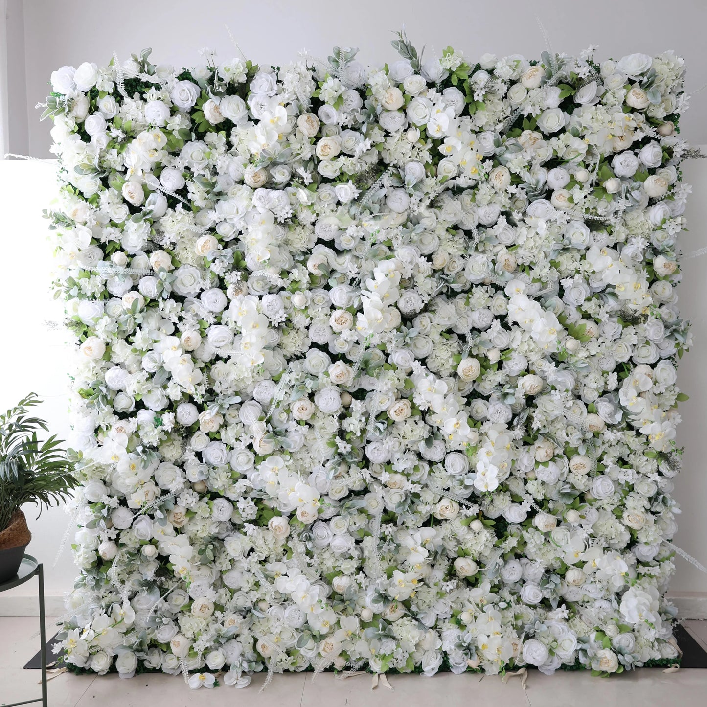 3d Roll up Wedding Event Floral Artificial Rose Flower Wall Decor for Garden Backdrop Home Party Decoration