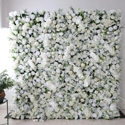 3d Roll up Wedding Event Floral Artificial Rose Flower Wall Decor for Garden Backdrop Home Party Decoration