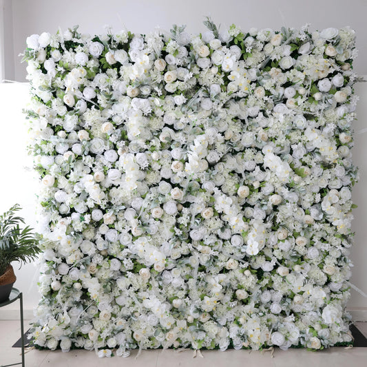 3d Roll up Wedding Event Floral Artificial Rose Flower Wall Decor for Garden Backdrop Home Party Decoration