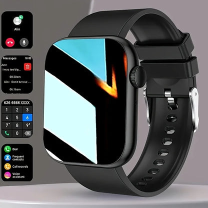 Hot New 2.01-Inch Touchscreen Dual-Strap Smartwatch, Unisex, HD Call Quality, Step & Calorie Tracking, Music & Message