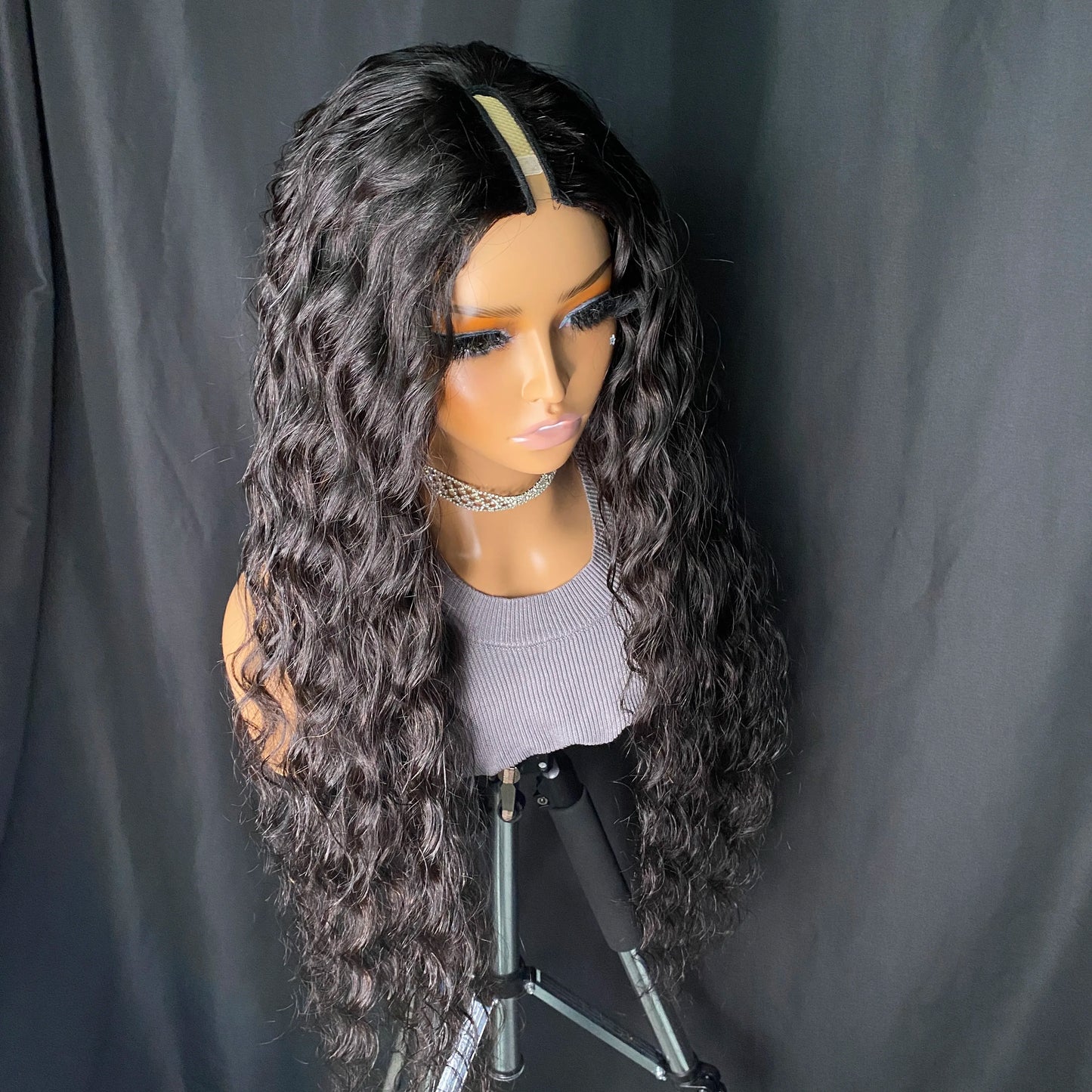 Wholesale Brazilian Indian Raw Remy Virgin Human Hair Natural Wave I Part Wig