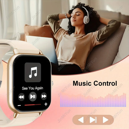 1. 83" Full Touch Screen Smartwatch with Wireless Calls/Messaging, Multiple Sports Modes, Remote Camera Control, Music Playback