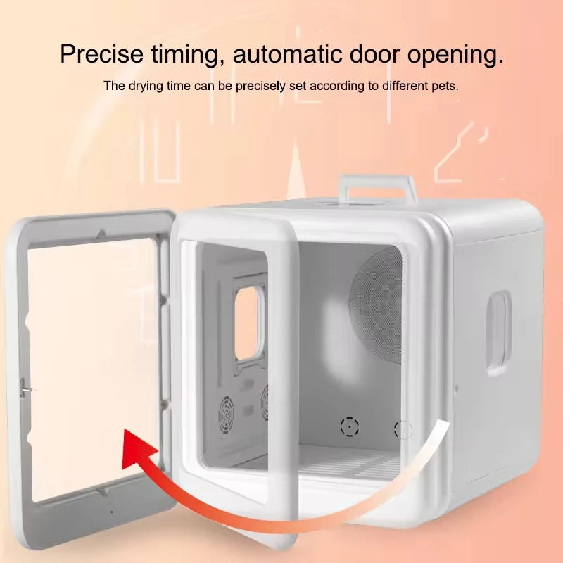 Automatic Pet Hair Dryer Box 70L Ultra Quiet 360° Efficient Cat Hair Blowing Drying Box with Time Smart Temperature App Control