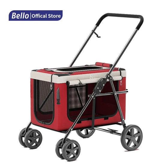 (Ready to Ship) Cheap Wholesale Manufacture Pet Stroller Detachable Carrier Multipurpose Dog Stroller with Private Space
