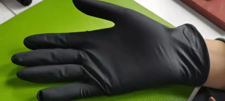 6 Mil Finger Texture Mechanical Heavy Duty Industry Tattoo Custom logo Latex Free Powder Free Nitrile Disposable-gloves Gloves